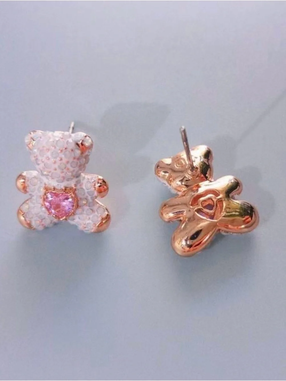 Swarovski Teddy Multi-Colored Rose Gold-Plating Pierced Earrings‎
